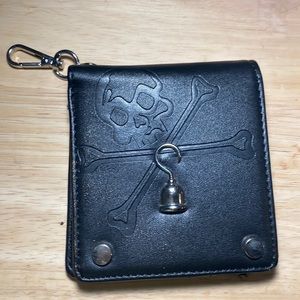 mens wallet with a pirate on the front